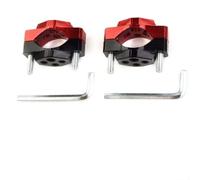 BildeeMait Motorcycle Headlight Mount Bracket Red Aluminium Alloy Fork Clamp for Spot Lights Turn Signals 17-32mm