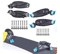 BildeeMait Mountain Skateboard Foot Holder Bands, Aluminum Alloy Nylon Off-Road Longboard Stand for Enhanced Stability and Safety, Black
