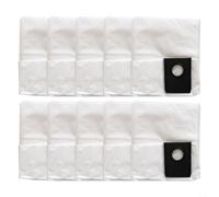 BildeeMait Non-Woven Fabric Dust Bags for Eureka NEW400 Cordless Wet Dry Floormop Vacuum Mop, 4-Layer Filtration, White, 10 Pack(10 PACK)