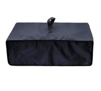 BildeeMait Oxford Cloth Record Player Dust Cover Black Vinyl Turntable Protective Case 18.9x15.75x6.7 Inch General Standard Size Audio Equipment Shield(420D)