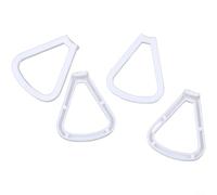 BildeeMait Propeller Guards and Propellers for R/C Quadcopter Aircraft Lightweight Plastic Protectors Rings 4PCS Orange or White Spare Parts(B)