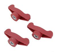 BildeeMait Red Knob Wing Replacement Parts for 720-04122, 5/16-18 Plastic Knobs for Mower, Lawn Tractor and Snow Blower(3pcs)