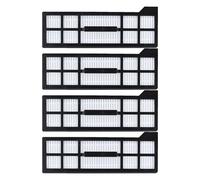 BildeeMait Replacement Washable Filter for Eufy X10 Pro for Omni Robot Vacuum Cleaner C 2-Pack or 4-Pack, Plastic + Filter Paper, Black and White