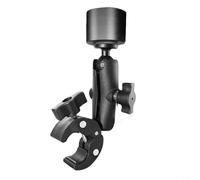 BildeeMait Roof Rail Bar Mount for Mini, for 360 Adjustable Clamp Bracket for RV Camper Boat Ladder, Rustproof Aluminium Alloy Pole Holder Black