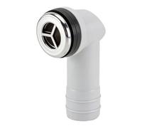 BildeeMait Round Overflow Head Adapter Pottery Sink, 21-23mm Hole Replacement, PP Material Drain Fitting Kitchen Hotel Restaurant Use