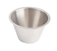 BildeeMait Round Stainless Steel Sauce Dish Set, Modern Silver Condiment Bowl Dining Table, Korean Rice Wine Dip Server 79x52x35cm
