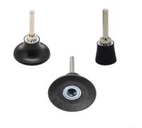 BildeeMait Sanding Disc Pad Holder with 1/4 Inch Shank Quick Change Rubber Backing Pad for Abrasive Discs, Black 50mm(50mm)