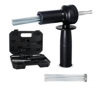 BildeeMait SDS Shank Needle Scaler Adapter Electric Hammer, for Heavy Duty Rust Remover and Concrete Cleaner, 18-Point Hardened Steel Drill Bit