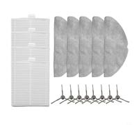 BildeeMait Side Brush Filter And Mop Pad Replacement Kit Compatible With For Lubluelu For L20 And For Honiture V8 Pro Vacuum Cleaner For Maintaining Clean Floors And Efficient Dust Capture
