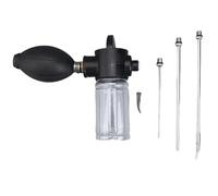 BildeeMait Silicone Bulb Duster Flies Control and Termite Removal, Includes 3 for Stainless Steel Nozzles, Easy Squeeze Powder Sprayer Garden and Forestry Use