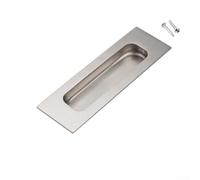 BildeeMait Silver Brushed Nickel Flush Pulls 120mm Rust Resistant(2pcs) | 4.75 inch length, 120mm wide grip, comfortable hold, for ideal for cabinet fronts, smooth sliding access