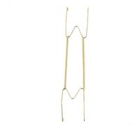 BildeeMait Spring Plate Hanger Gold Wall Display Hook Adjustable Wire Stand Kitchen Dining Decor(14inch)