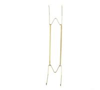 BildeeMait Spring Plate Hanger Gold Wall Display Hook Adjustable Wire Stand Kitchen Dining Decor(16inch)