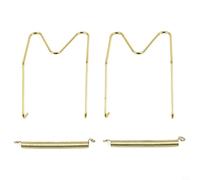 BildeeMait Spring Plate Hanger Gold Wall Display Hook Adjustable Wire Stand Kitchen Dining Decor(8inch)