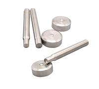 BildeeMait Steel Double Cap Rivet Set, Hand Punch and Base Leather DIY Projects, Easy Install Setter 6mm 8mm 10mm Single or Double