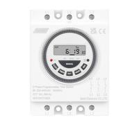 BildeeMait Three-for Phase Digital Timer Switch TM619-380V 7-Day Programmable Time Controller for Pond Aerator Fan