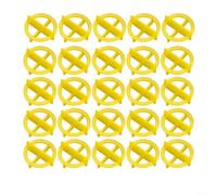 BildeeMait Tile Leveling Clips and Wedges Set, 100pcs Plastic Spacers 1-3mm for Accurate Wall or Floor Tiling on Marble Granite Porcelain(yellow 1.5mm)