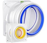 BildeeMait Upgraded Kitchen Check Valve Smoke Stopper ABS for Plastic for Range Hood Vent Size