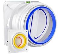 BildeeMait Upgraded Kitchen Check Valve Smoke Stopper ABS for Plastic for Range Hood Vent Size for B