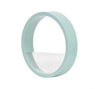 BildeeMait Vertical Wall Mounted Flower Pots for Succulents and Orchids, Modern Hanging Liners for Small Spaces, Weather Resistant, Blue(Light blue)