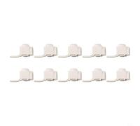 BildeeMait White 25 mm2 Terminal Blocks for Busbar Circuit Breaker, 10 Pcs 63A Electrical Connectors for Distribution Box and Panel Wiring