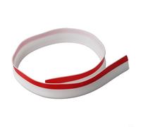 BildeeMait White Silicone Shower Seal Strip 4.5cm Width 1.5cm Height Flexible Bath Edging Trim with Double Tape Sink Tub Floor Water Stopper Barrier 1 Metre(1 meter)