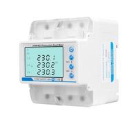 BildeeMait WiFi Enabled 3 Phase Energy Meter PV, Features Over Under Voltage Alarm and Phase Loss Detection, White for Plastic Housing