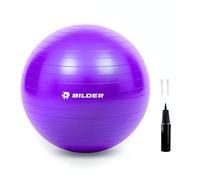 BILDER - Non-slip Fitball with Inflation Pump Included, Durable and Anti-Burst Fitness Pilates Ball for Warming, Exercises, Gymnastics and Yoga - Home and Office Gym Equipment, 65 cm