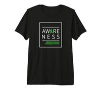 Bile Duct Cancer Awareness Cholangiocarcinoma Green Ribbon Premium T-Shirt