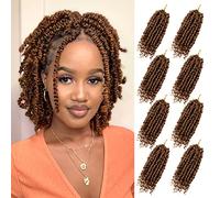 Bileaf 8 Inch Passion Twist Hair Pre-twisted Passion Twist Crochet Hair #30