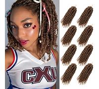 Bileaf Short Passion Twist Crochet Hair for Black Women Pre-twisted