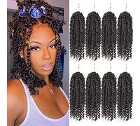 Bileaf Short Passion Twist Crochet Hair for Black Women Pre-twisted