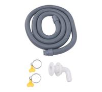 Bilge Pump Hose Fitting Kit, 750GPH Bilge Pump Installation Kit High Pressure Proof 0.75in Dia. 6.56ft Hose with 90 Degree Fitting Check Valve (White