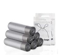 Bilieasy 5 Rolls 75 PCS Bin Bags 10L-15L Bin Liners, 45x50 cm Drawstring Trash Bags Large Strong Unscented Universal Garbage Bags Rubbish Bags for Kitchen