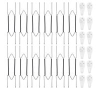 Bilillo 12 Pack Plate Hangers for The Wall, Suitable for 10''-14'' Decorative Plate,Invisible Heavy Duty Wire Plate Holder with Wall Hooks, Plate Hangers for Displaying Plates, Platter, Dish（Black）