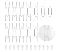 Bilillo 12 Pack Plate Hangers for the Wall, Suitable for 9-11 inch Art Plate, Stainless Steel Invisible Heavy Duty Wire Plate Holder with Wall Hooks, Plate Hangers for Displaying Plates, Platter, Dish