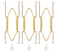 Bilillo 3 Pack Plate Hangers for The Wall, Suitable for 5-6 inch Decorative Plate, Stainless Steel Invisible Heavy Duty Wire Plate Holder with Wall Hooks, Plate Hangers for Displaying Plates