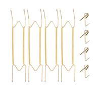 Bilillo 4 Pack Plate Hangers for The Wall, 16-20 Inch Large Decorative Plates, Heavy Duty Stainless Steel Spring Wire Holders with Wall Hooks for Secure Display of Platters and Collectible Plates