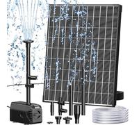 Biling 20W Solar Pond Pump 320GPH Dual Filter For Fountain Water Features
