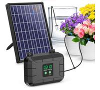 Biling 7.5W Solar Drip Irrigation System for 15-20 Pot Balcony Garden Plant | 900ml/min,15M Hose,3000mAh Battery,168 Modes, IP68 Solar Self Watering System for Holiday Feeds Garden Greenhouse Plants