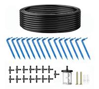 Biling Solar Irrigation System Balcony, 7.5 W 15 m Automatic Watering for Plants on Holidays with Timer, Solar Drip Irrigation for Garden, Greenhouse, Flowers, Pus Saving and Environmental Bonus