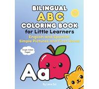 Bilingual ABC Coloring Book for Little Learners: English and Spanish