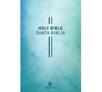 Bilingual Bible / Biblia Bilingüe Nlt/Ntv (Softcover, Blue Watercolor)