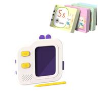 Bilingual Educational Machine Toy for Toddler with LCD Writing Board and FlashCards Interactive Language Learning for Kids Language Learning Tablet Game for Children