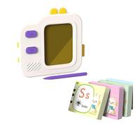 Bilingual Educational Machine Toy for Toddler with LCD Writing Board and FlashCards Interactive Language Learning for Kids Language Learning Tablet Game for Children