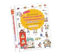 Bilingual Interactive Speak Book for Includes 500 Vocabulary Words, 18 Categories Children English Enlightenment Speak Book