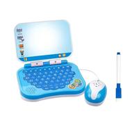 Bilingual Learning Machine for Infants and Toddlers, Interactive Toy Laptop-Featuring Lights, Sounds, and Educational Games, Pre School Laptop Interactive Educational Kids Computer Toy For Kids，Blue