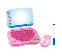 Bilingual Learning Machine for Infants and Toddlers, Interactive Toy Laptop-Featuring Lights, Sounds, and Educational Games, Pre School Laptop Interactive Educational Kids Computer Toy For Kids，Pink