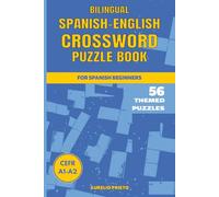 Bilingual Spanish-English Crossword Puzzle Book for Spanish Beginners