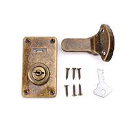 BIlinl Bronze Tone Leather Suitcase Buckle Box Vintage Metal Lock Antique Toggle Hasp Latch